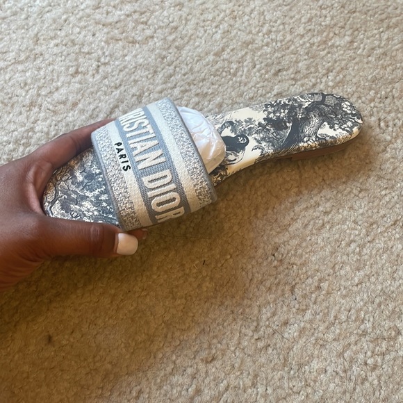 Dior Toile Gray Slides - Picture 9 of 11
